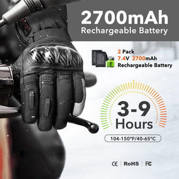 Winna heated gloves touchscreen-demo shows convenient device control without removal.