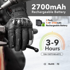 Winna heated gloves touchscreen-demo shows convenient device control without removal.