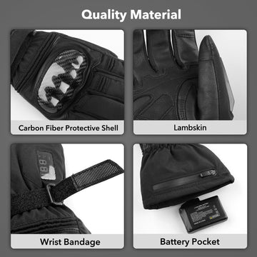 Winna heated gloves weatherproof membrane highlights windproof warmth in rugged outdoors.
