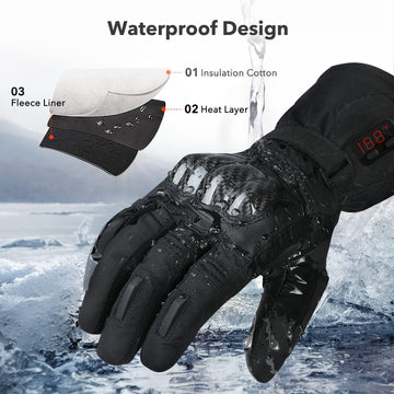Winna heated motorcycle gloves touchscreen test demonstrates device usability.