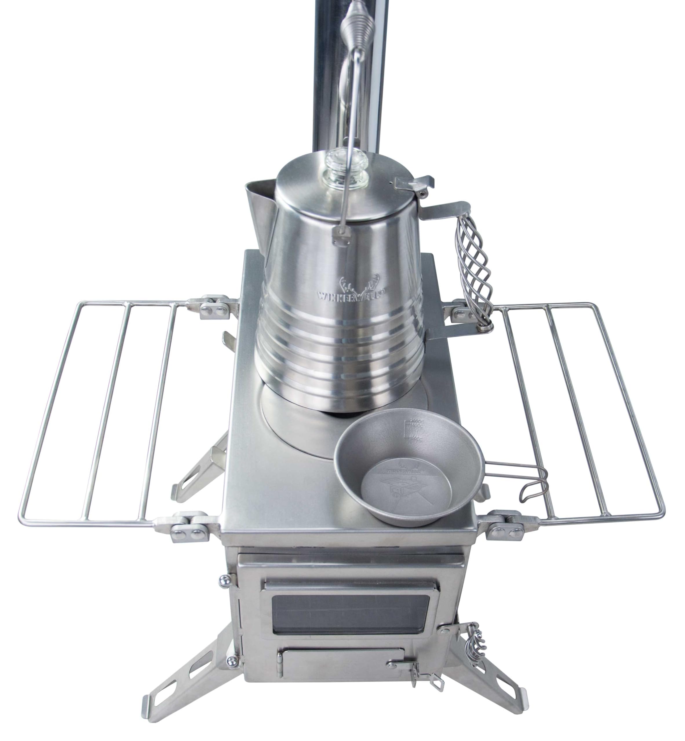 Winnerwell Nomad Medium Stove chimney pipe stored inside body
