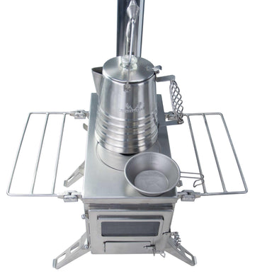 Winnerwell Nomad Medium Stove chimney pipe stored inside body