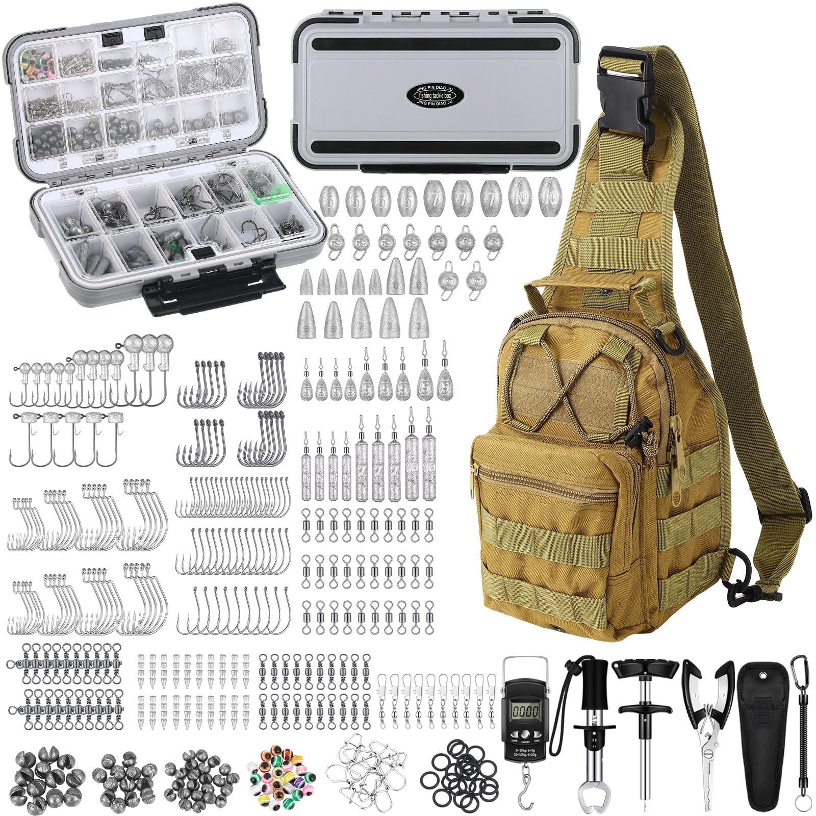 WinnerWhy 397pcs fishing-tackle-kit-backpack offers a complete setup for versatile freshwater trips.