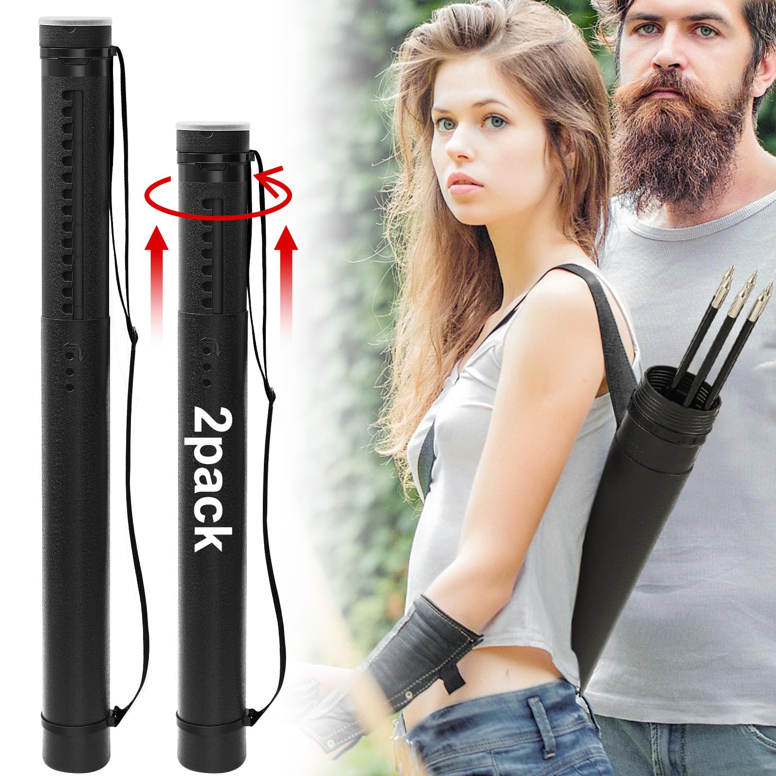 WinnerWhy adjustable arrow case showing compact design for easy transport and organization.
