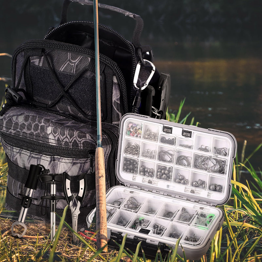 WinnerWhy complete fishing kit in use on a boat or bank.