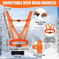 WinnerWhy 13ft drag rope extends reach for efficient field hauling.