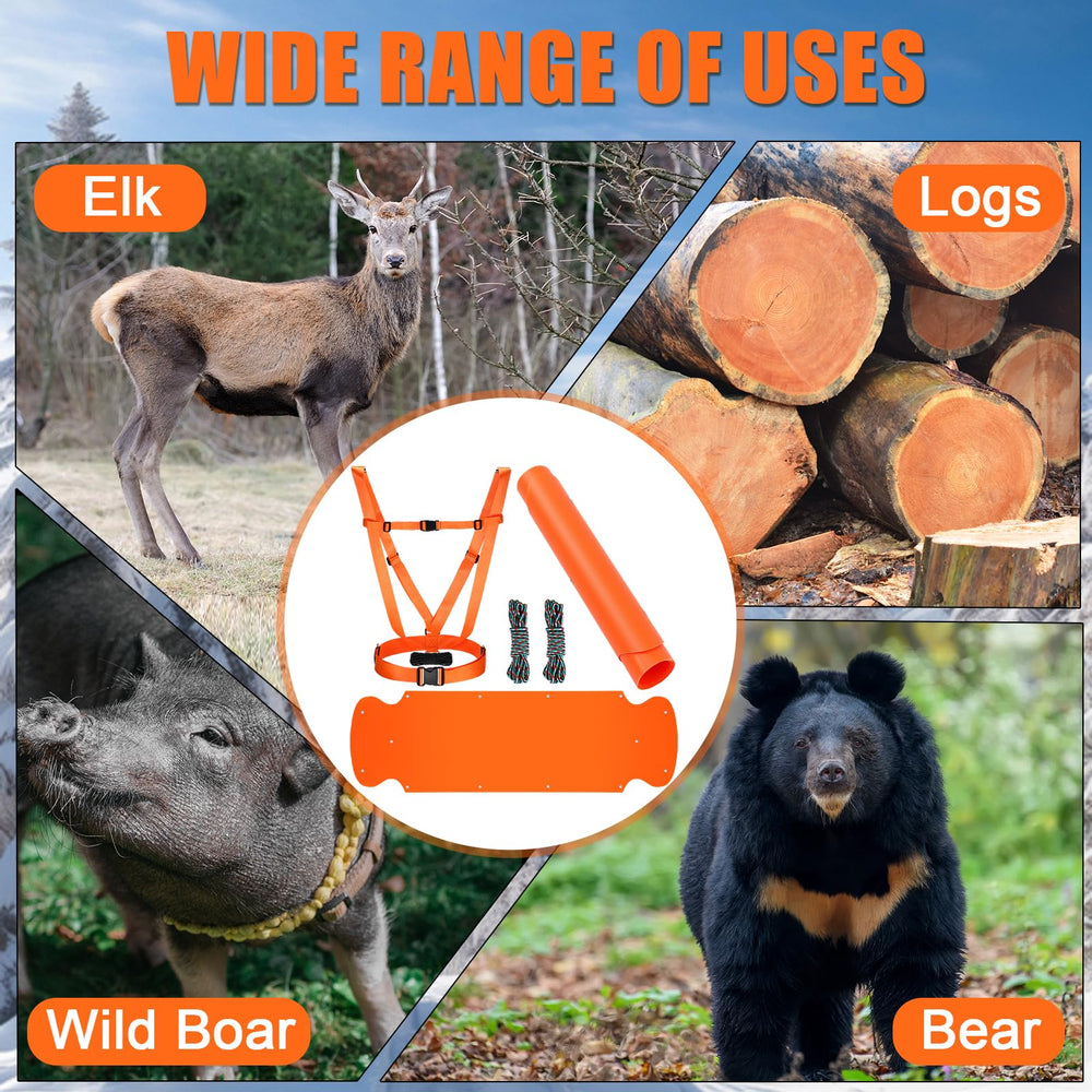 WinnerWhy multi-use drag kit supports deer, elk, turkeys, or heavy gear.