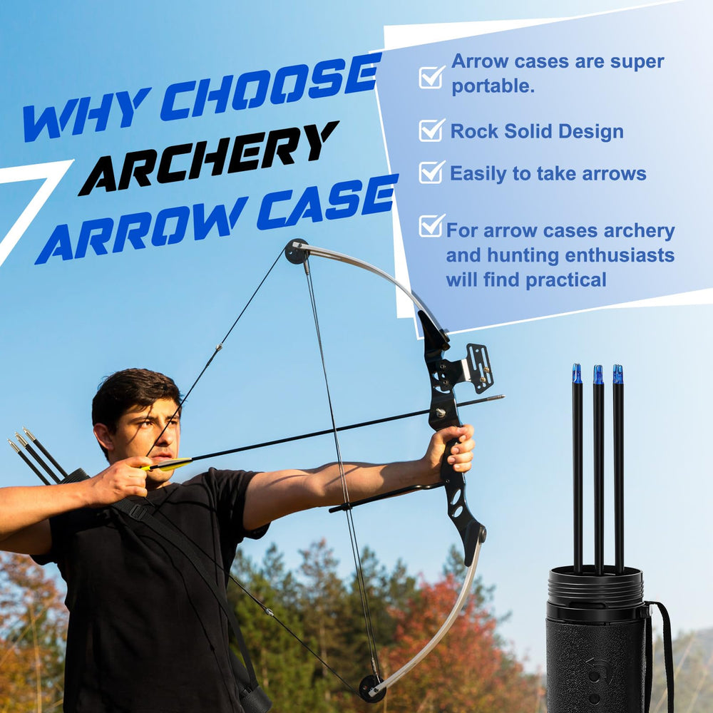 WinnerWhy PE material arrow case emphasizes durable, weather-resistant construction.