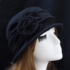 Crushable winter bowler style for travel and easy packing.