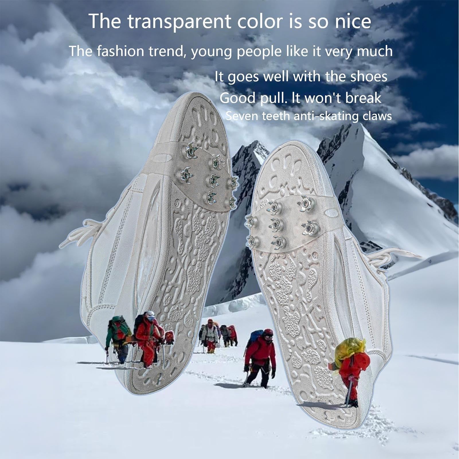 Winter hiking cleats deliver solid footing on frost-covered paths.