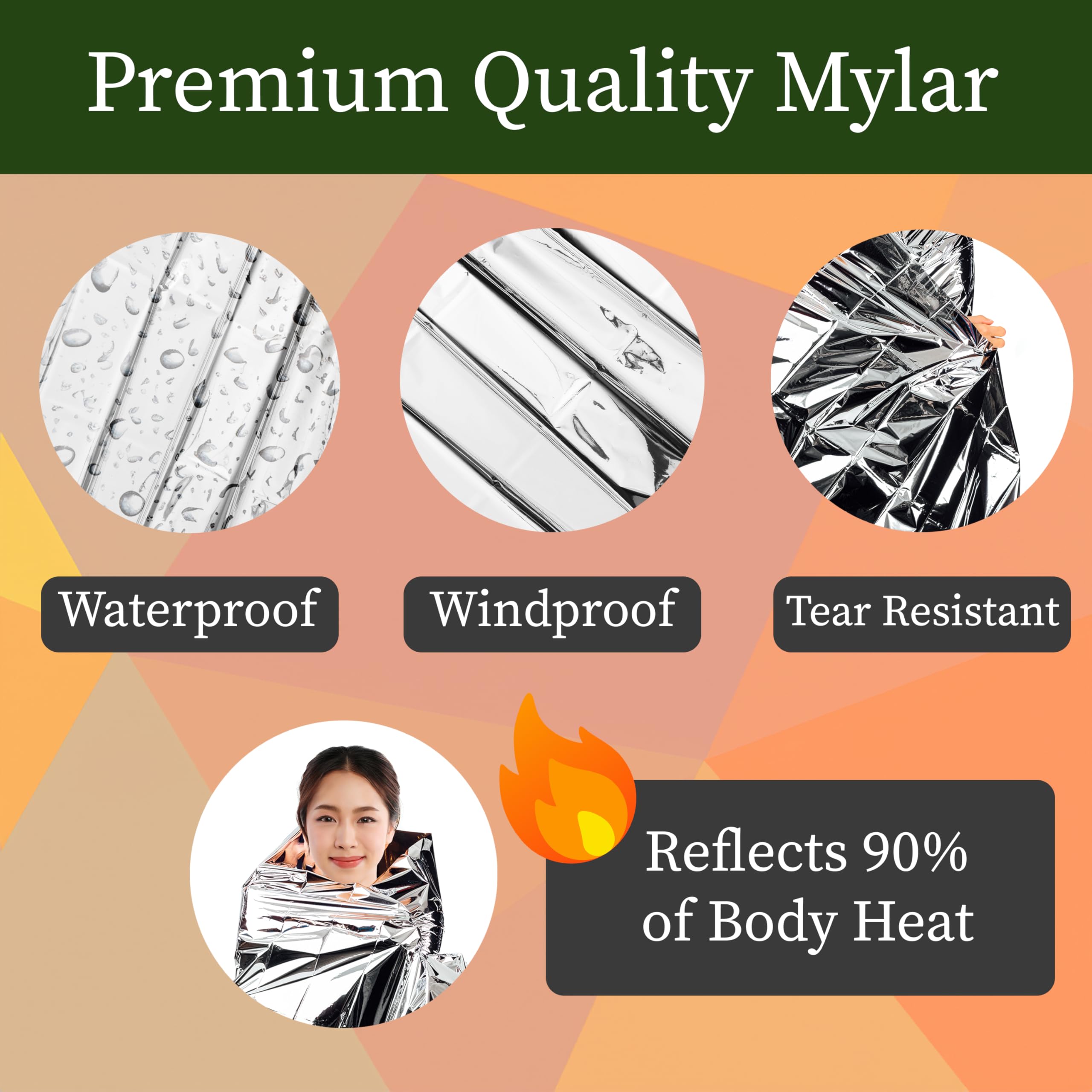 Winterlace blanket is windproof and waterproof for rain or wind protection.