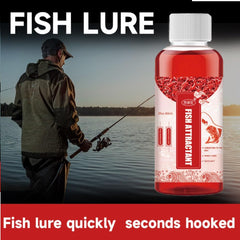 Red worm bait fishing liquid packaging
