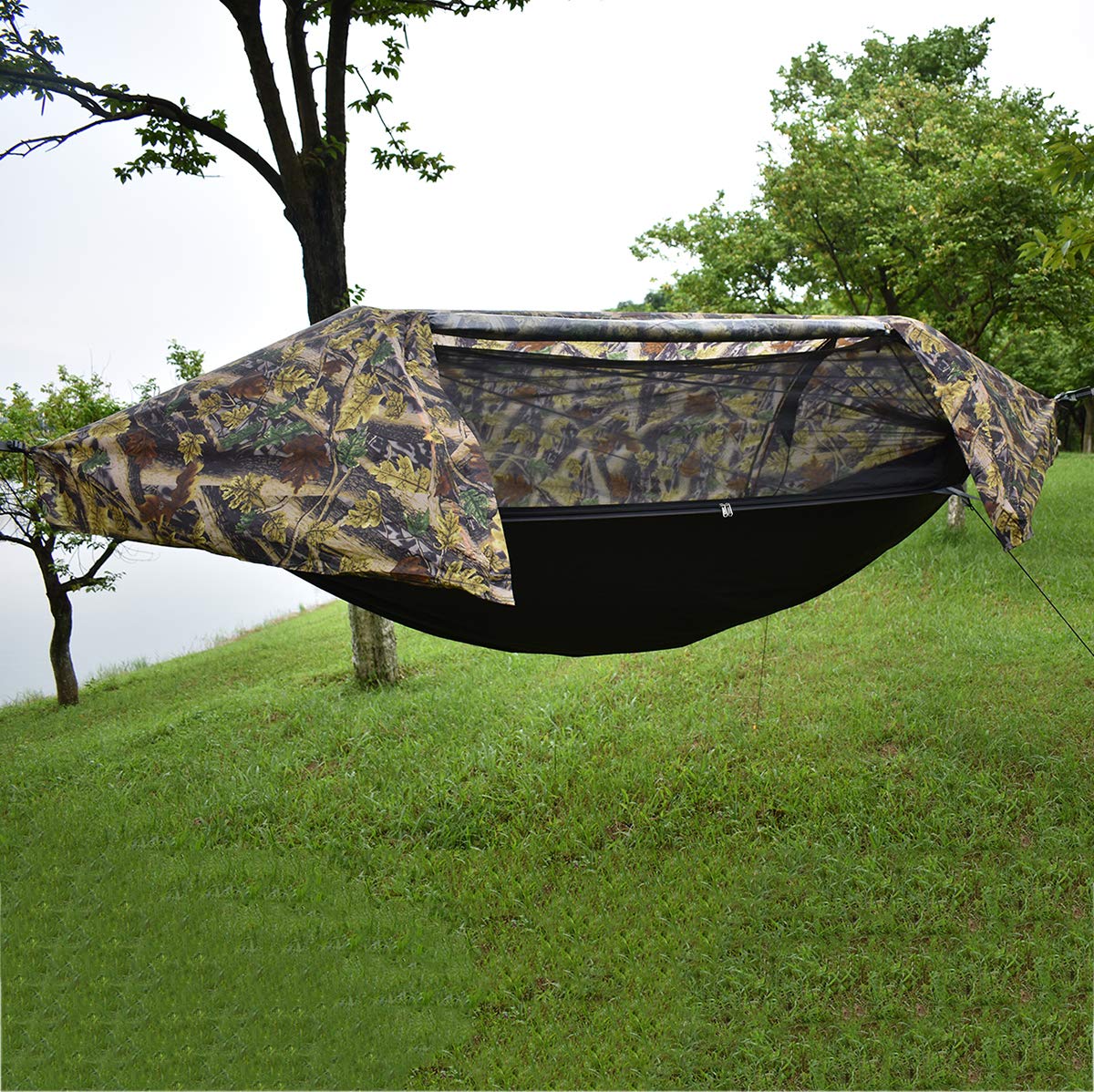 WintMing Hammock 3-in-1 camping tent demonstrates versatile setup