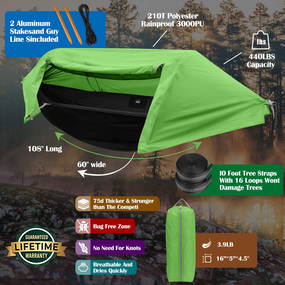WintMing hammock backyard to beach use demonstrates flexible placement