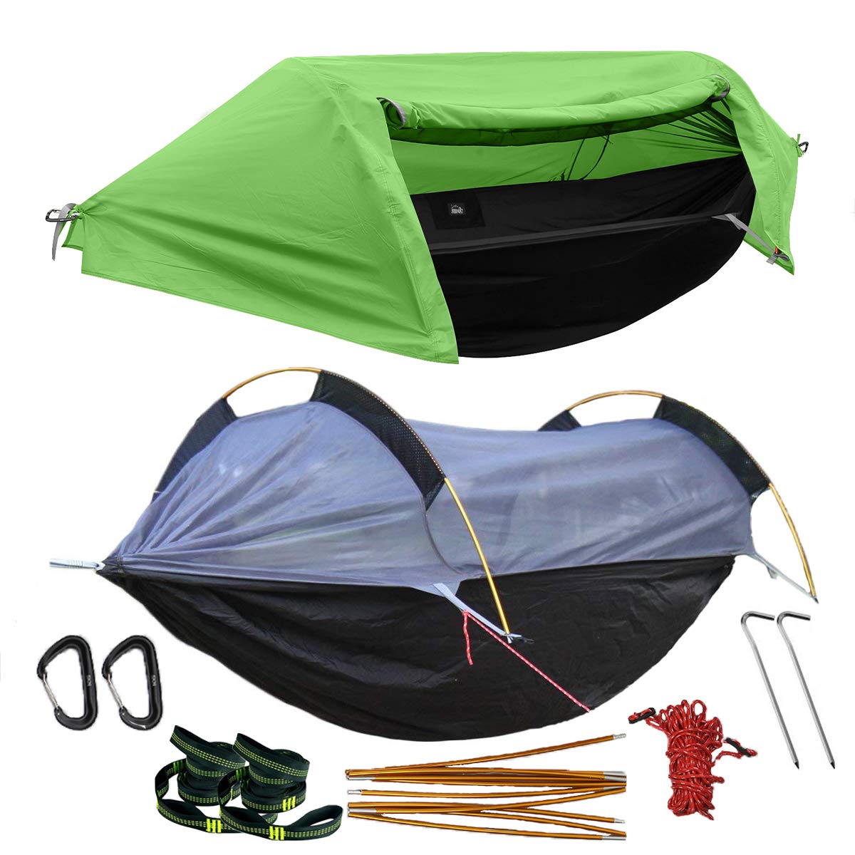 WintMing hammock with mosquito net setup offers breathable shelter for camping and mosquito protection