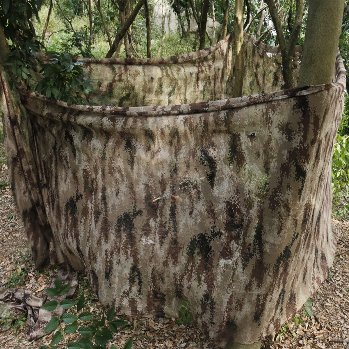 WINWAY 300D camo burlap netting versatile for shielding privacy and wildlife watching