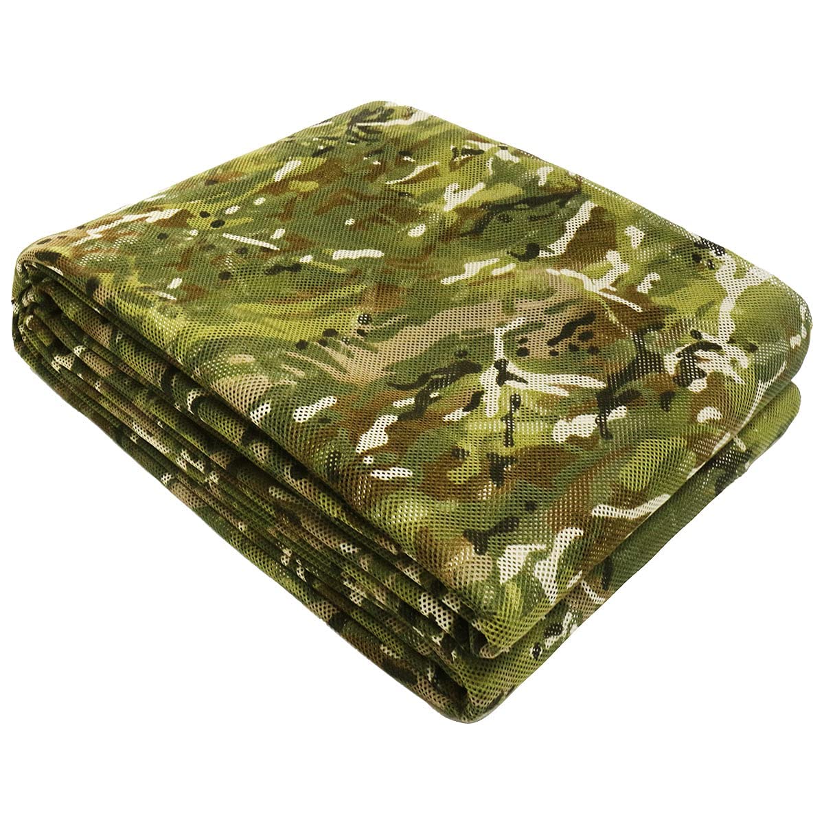 WINWAY 300D camo burlap netting close-up, silent camouflage for hunting concealment