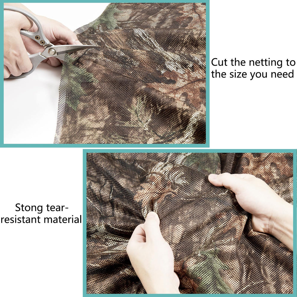 WINWAY camo burlap netting durable material withstands outdoor use and weather