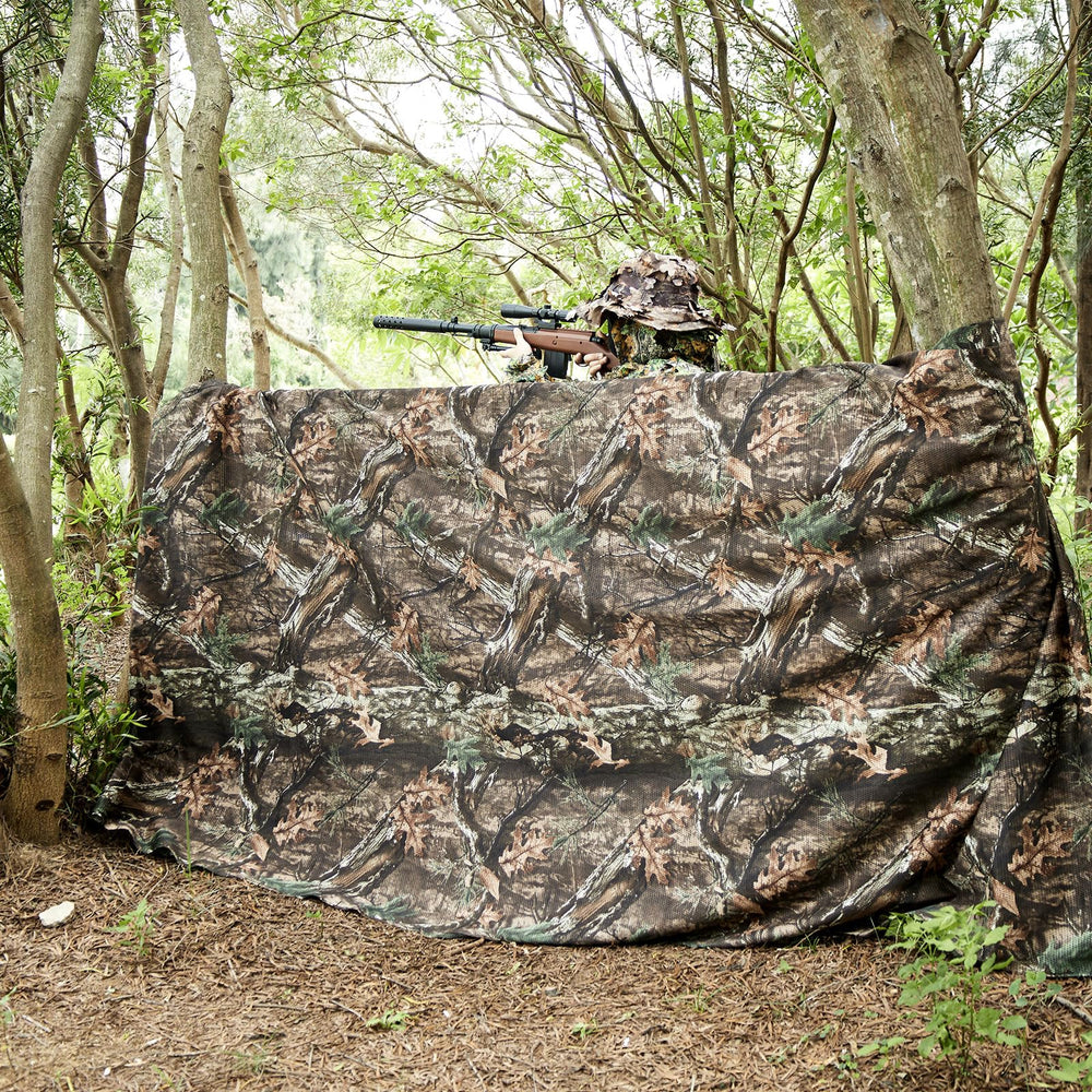 WINWAY camo burlap netting field-ready and silent for hunting and wildlife observation