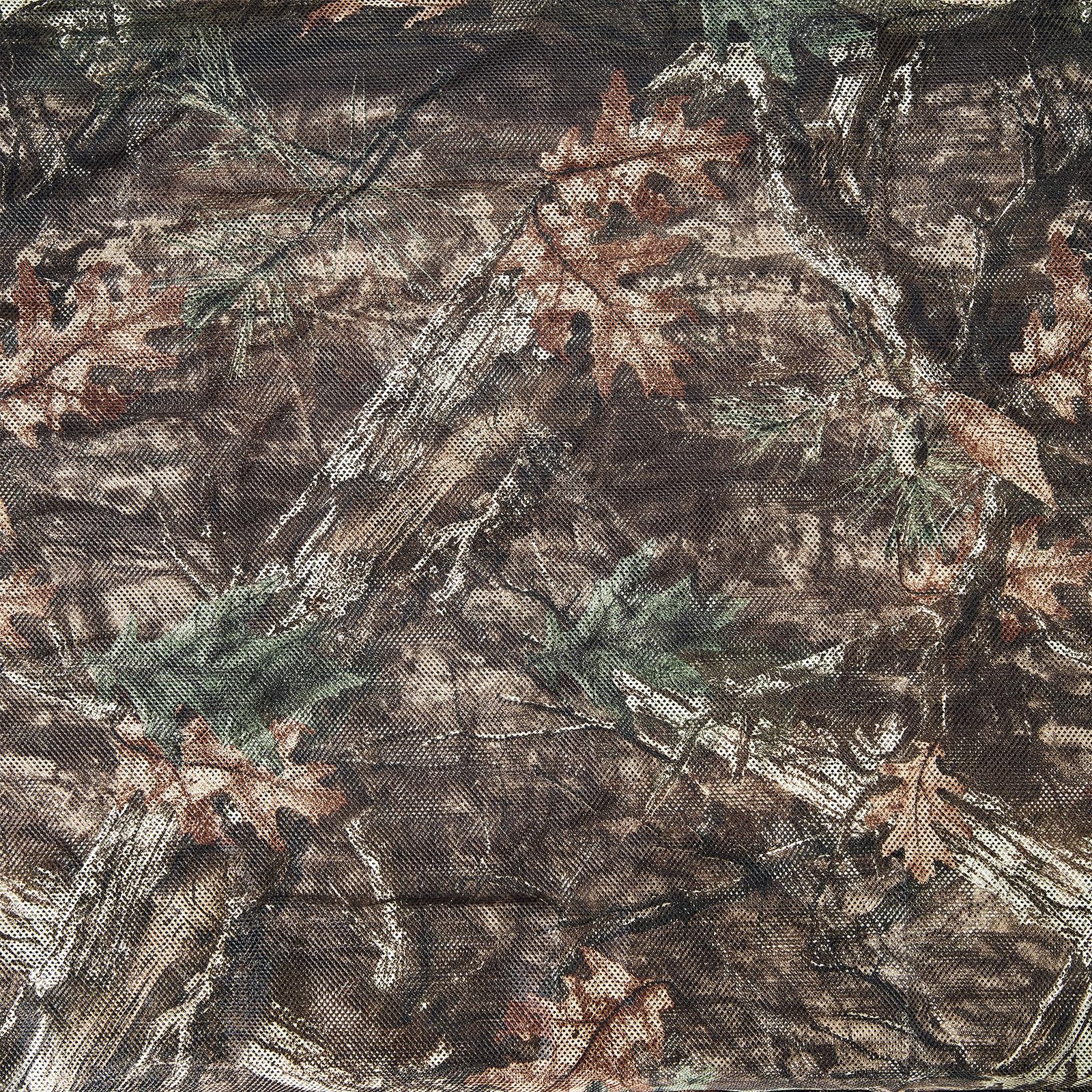 WINWAY camo burlap netting hunting blind setup demonstrates quick concealment and adaptable shade