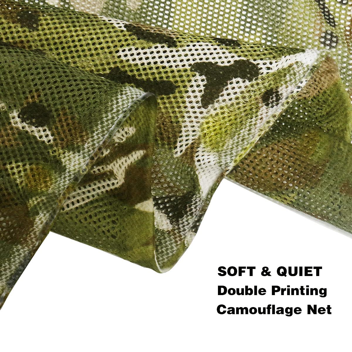 WINWAY 300D camo burlap netting in tree stand demonstrates versatile concealment
