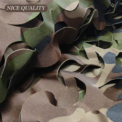 WINWAY camo netting 3D leaf close-up shows realistic foliage for concealment.