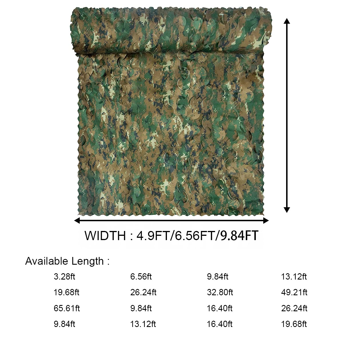 WINWAY camo netting with 3D leaf foliage blends with surroundings for stealthy concealment