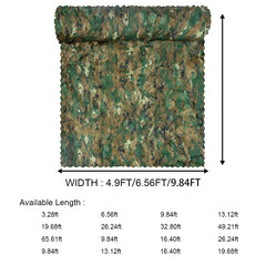 WINWAY camo netting with 3D leaf foliage blends with surroundings for stealthy concealment