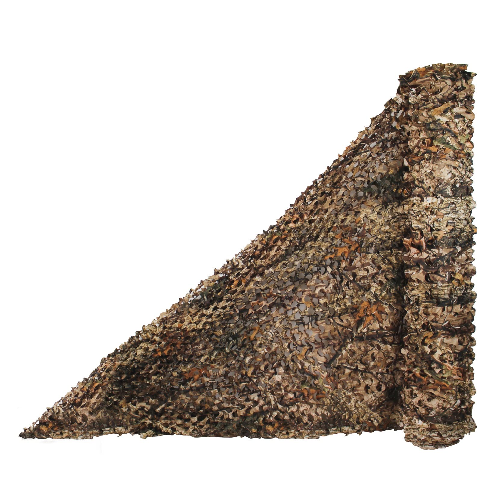 WINWAY camouflage netting bulk roll conceals gear in open terrain for hunting setups.