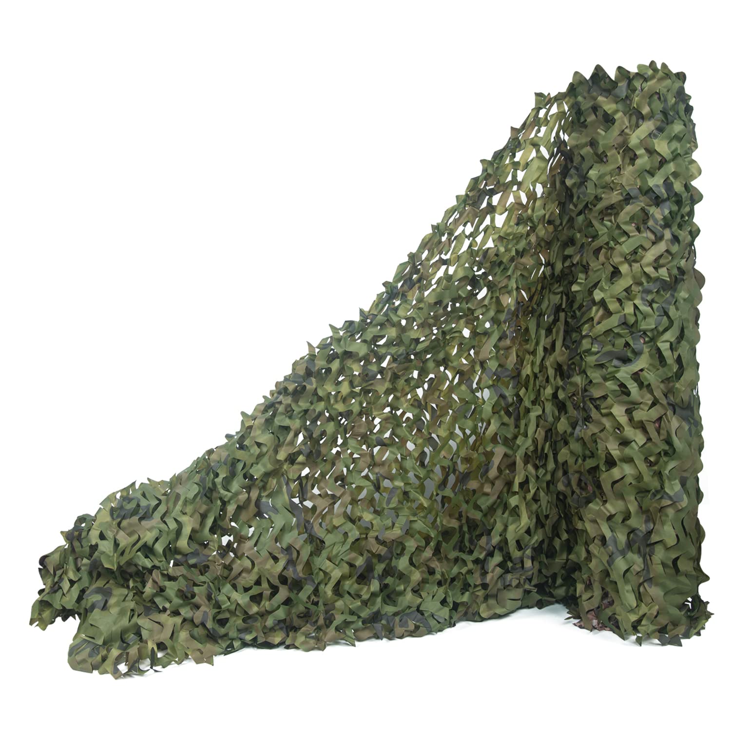 WINWAY camo netting concealment in woodland setting for hunting and hiding gear