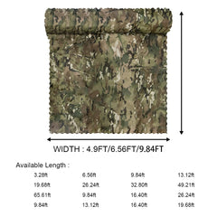 WINWAY camo netting free-cutting option demonstrates easy size customization
