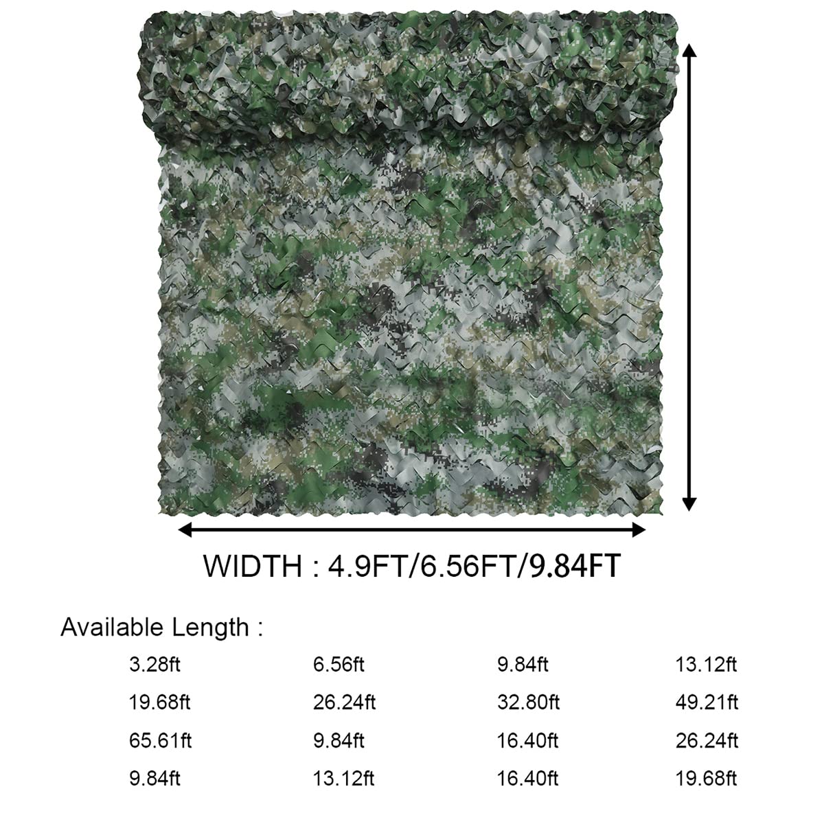 WINWAY camo netting free-cutting design lets you tailor fit.