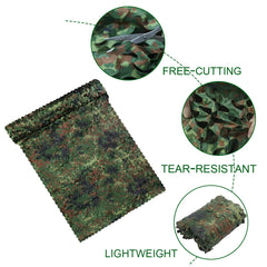 WINWAY camo netting non-glare finish highlights low-reflection concealment for outdoor scenes.