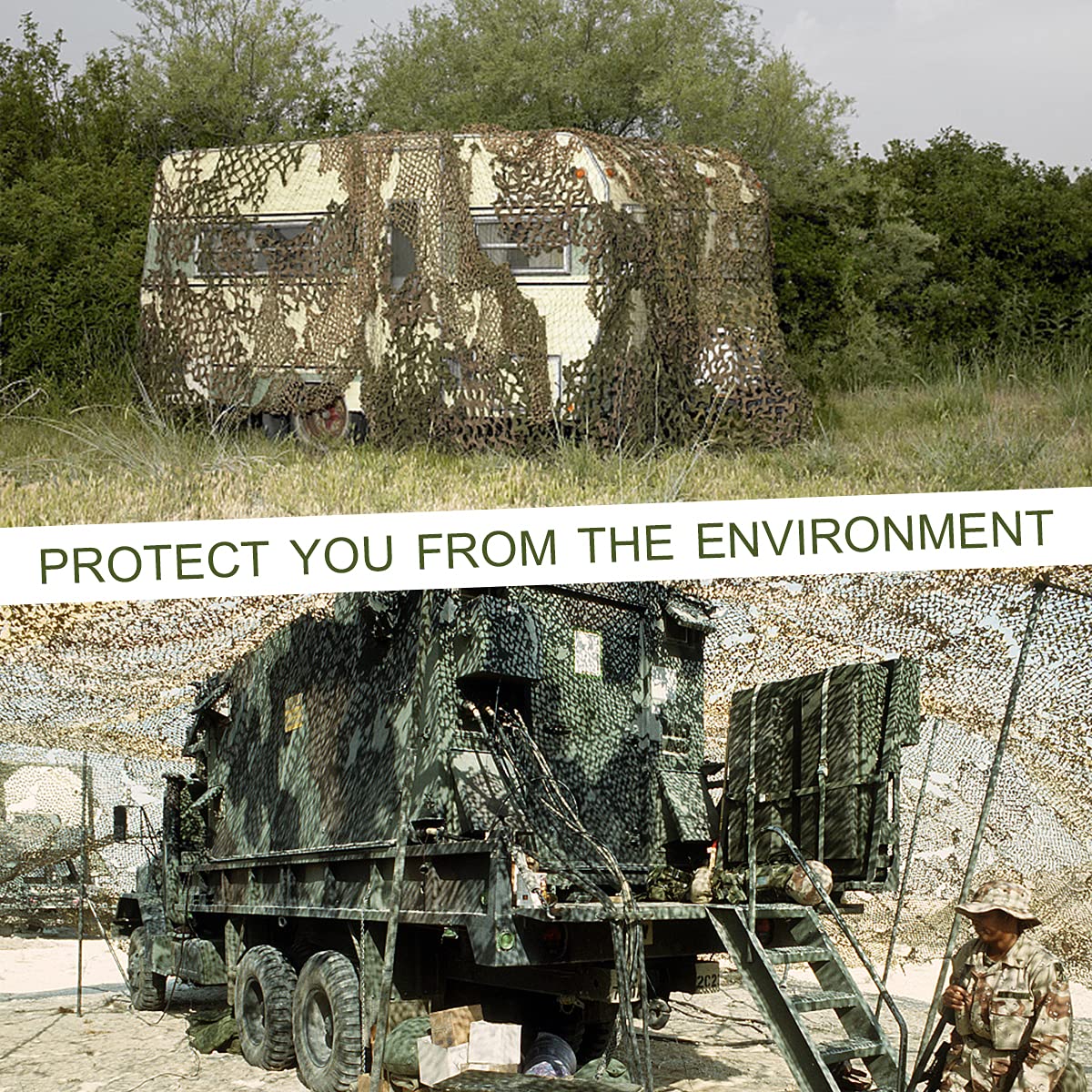 WINWAY camo netting waterproof tear-resistant fabric withstands rugged use.