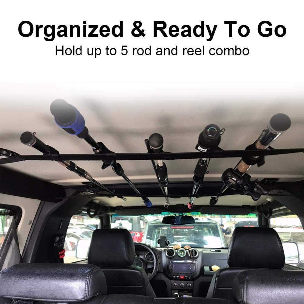 Winwon five-rod capacity demonstrates spacious compatibility for multiple poles.