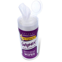 Closeup of Wipex wipe showing lint-free fabric for streak-free mats