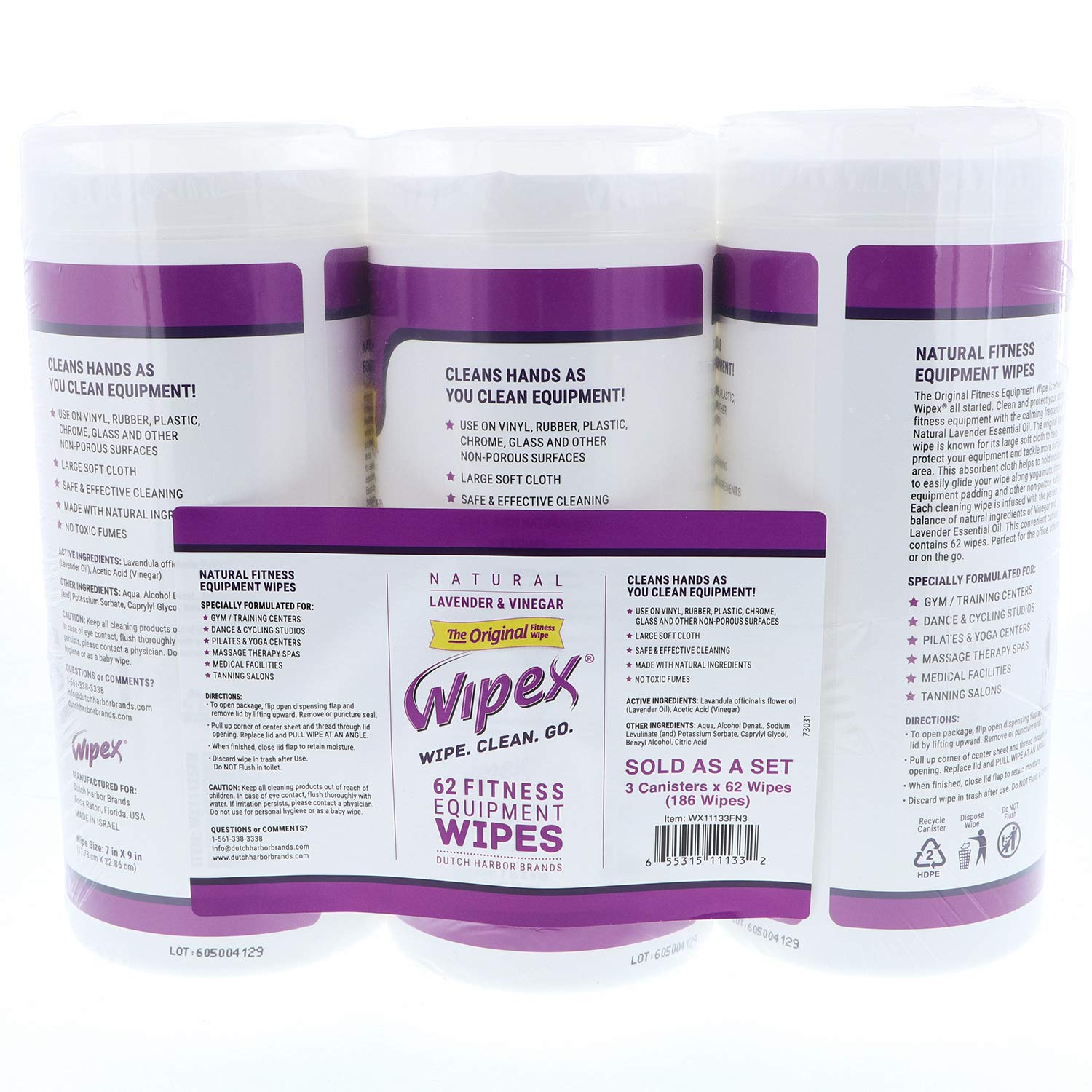 No harsh chemicals symbol and clean label on Wipex packaging