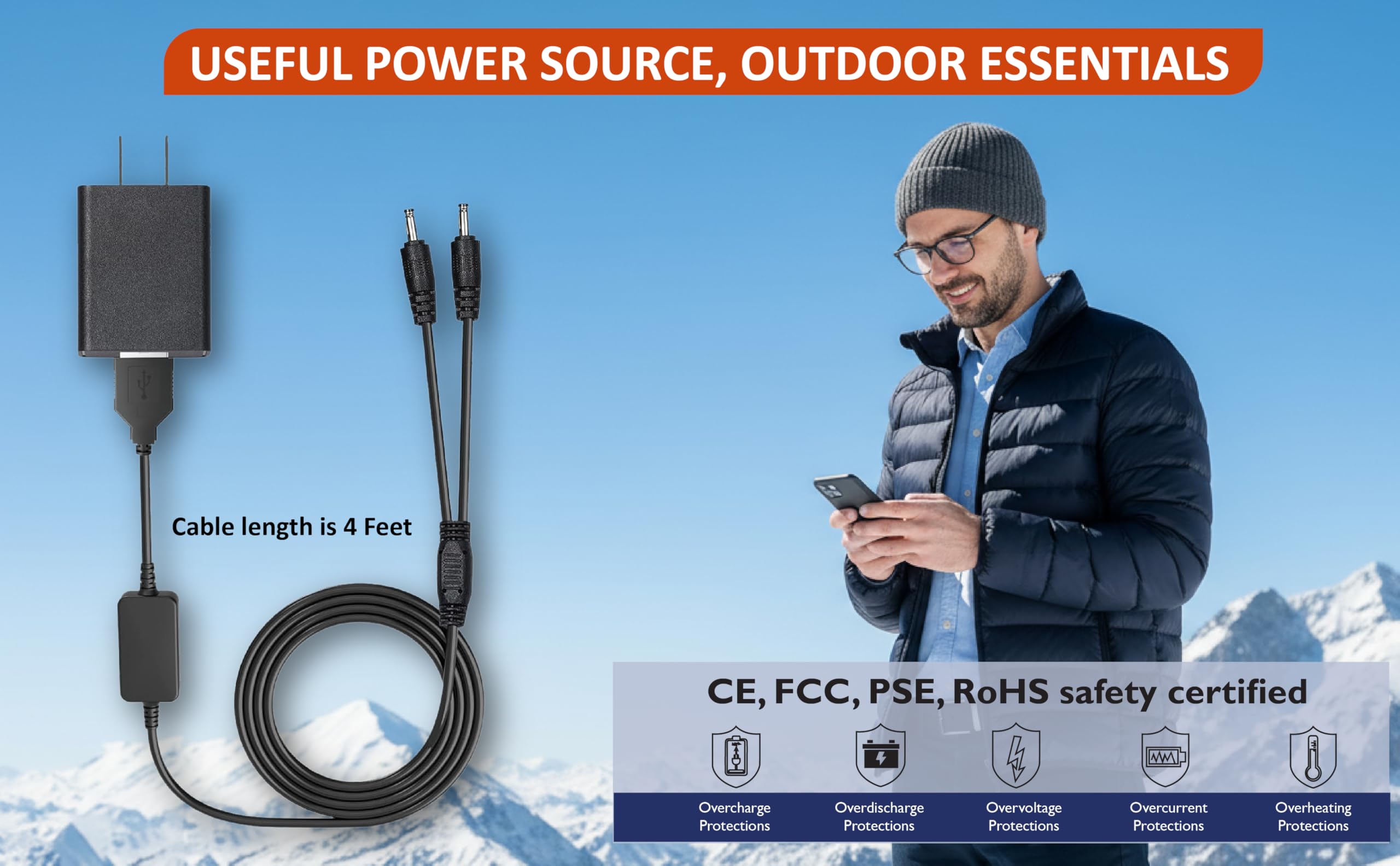 WirelessFinest worldwide AC input enables travel charging anywhere