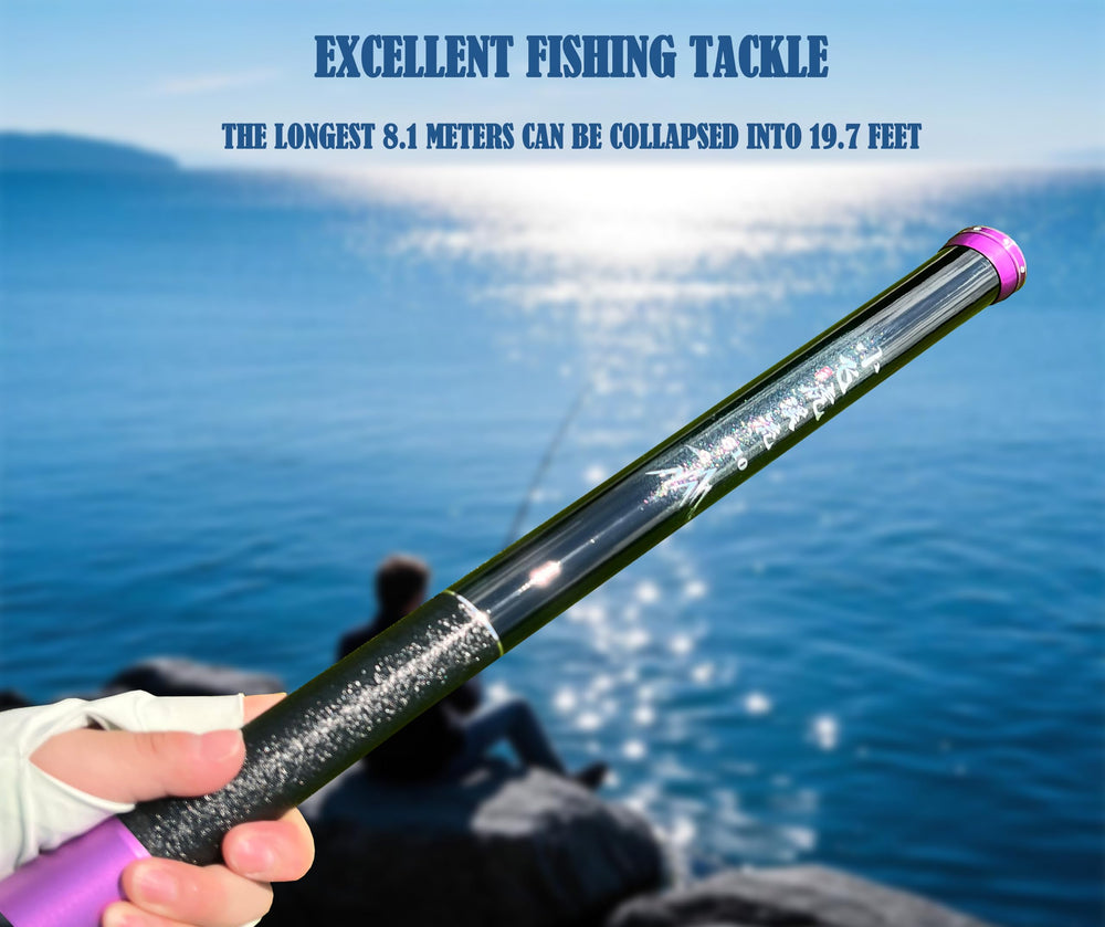 wisbait bamboo-like feel with durable construction handles larger catches in rivers and lakes.