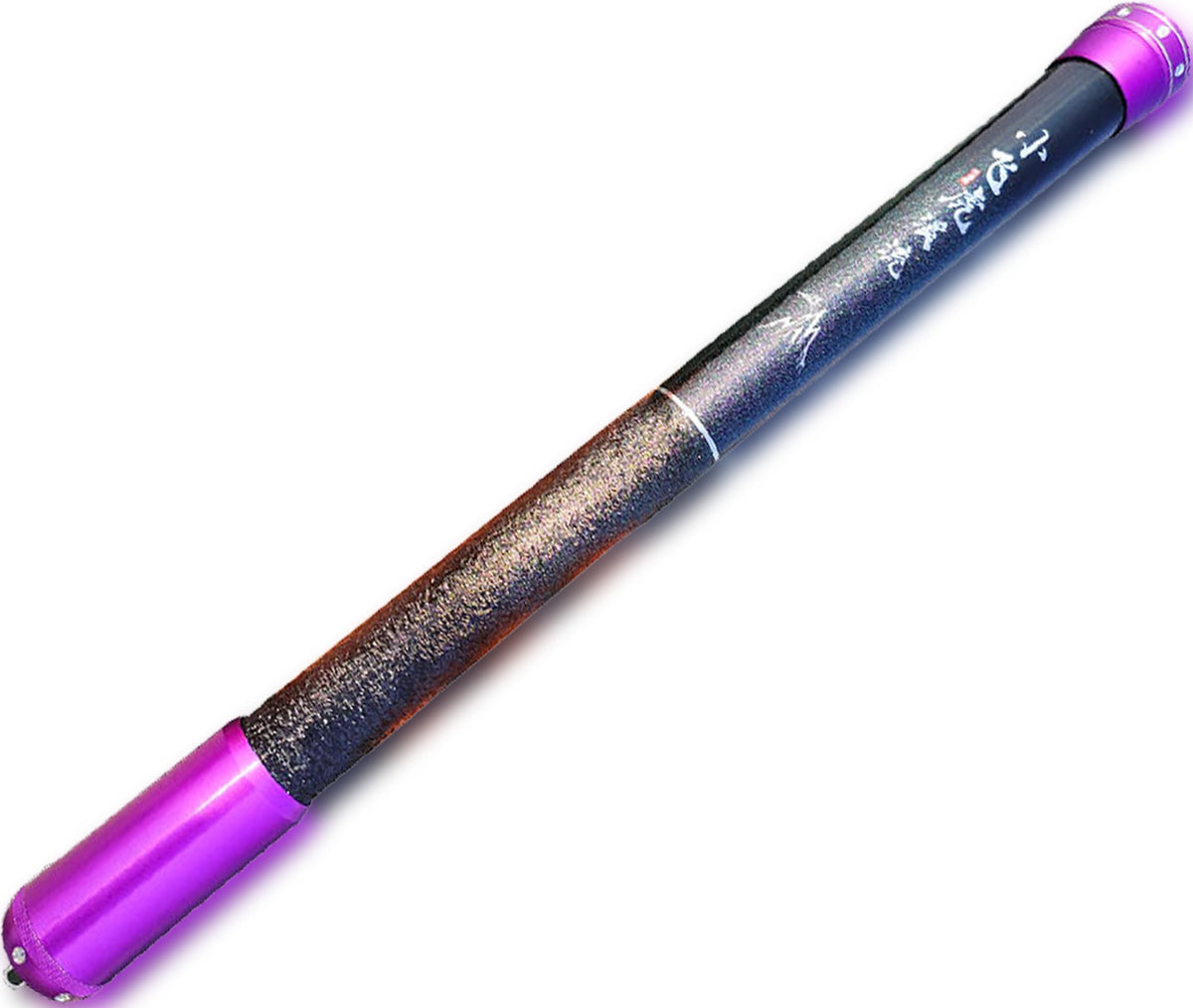 wisbait carbon fiber telescopic rod extended for long casts and rugged trout fishing.