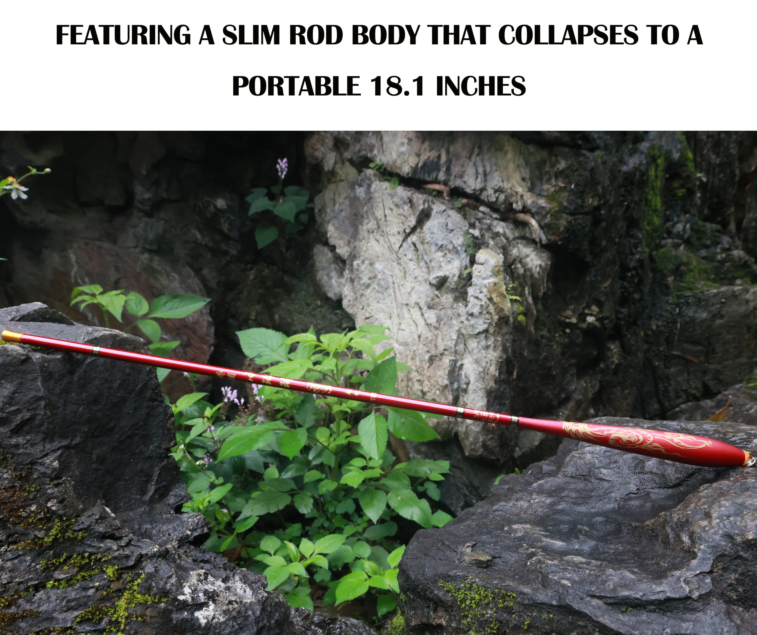 Wisbait tenkara rod beginner setup ready for first-time anglers.