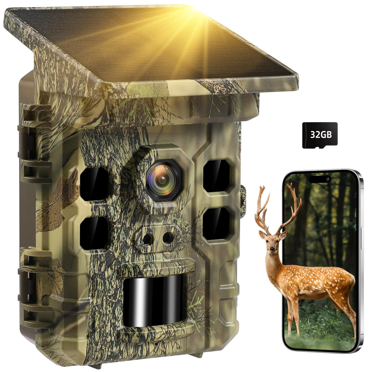 WISCOUTING solar panel close-up demonstrating long-lasting field power.
