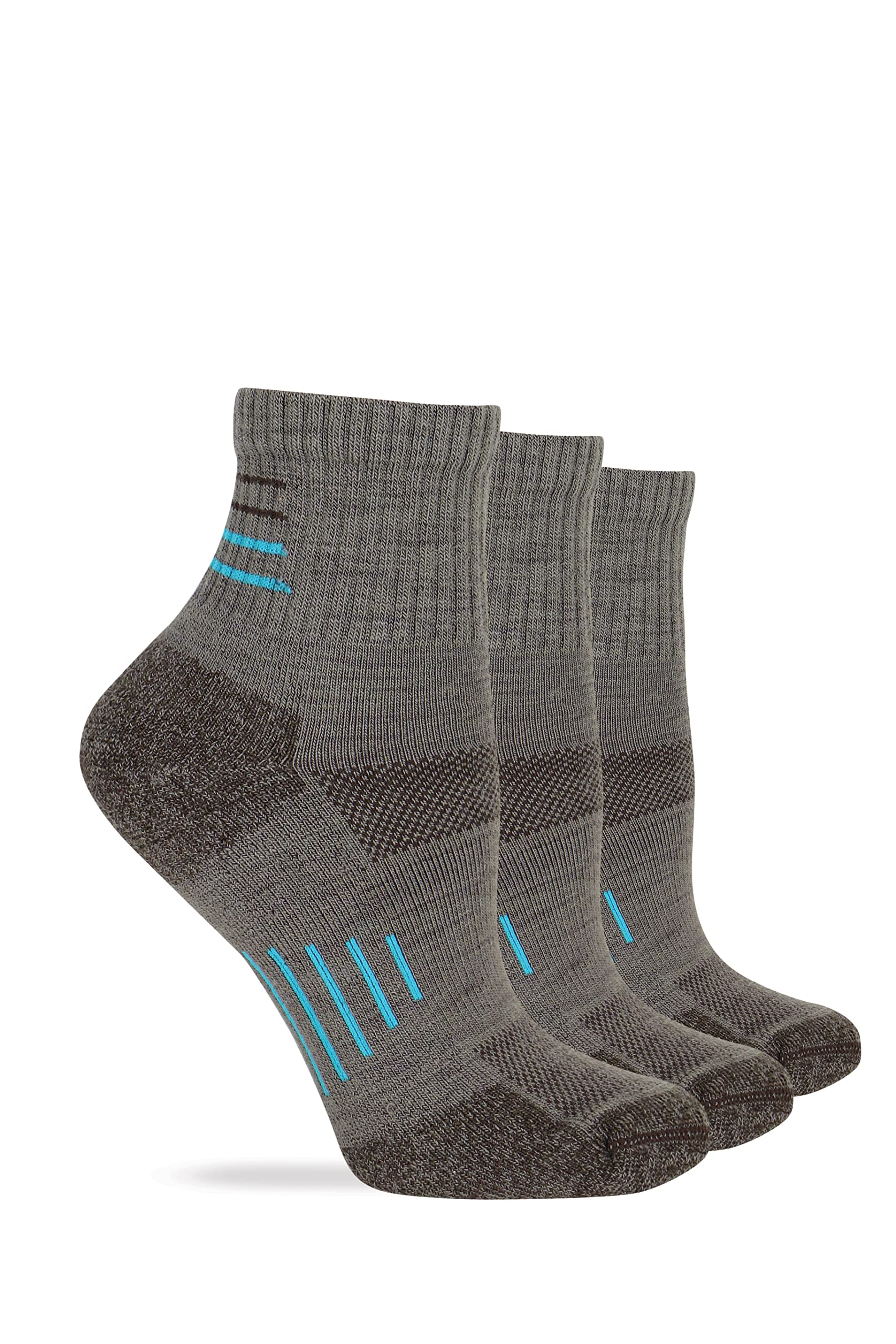 Wise Blend seamless toe hiker socks in mocha offer irritation-free walking and all-day comfort