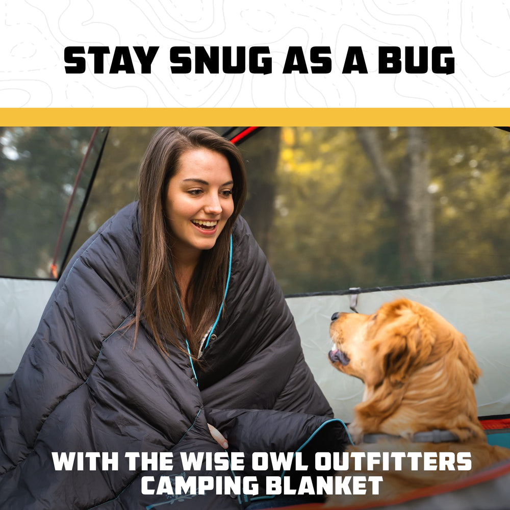 Wise Owl Outfitters all-season blanket ready for layering and thermal use