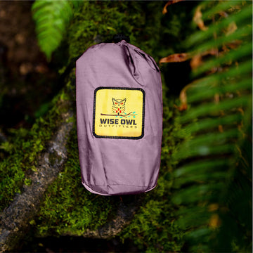 Wise Owl Outfitters emergency tarp serves as standby shelter