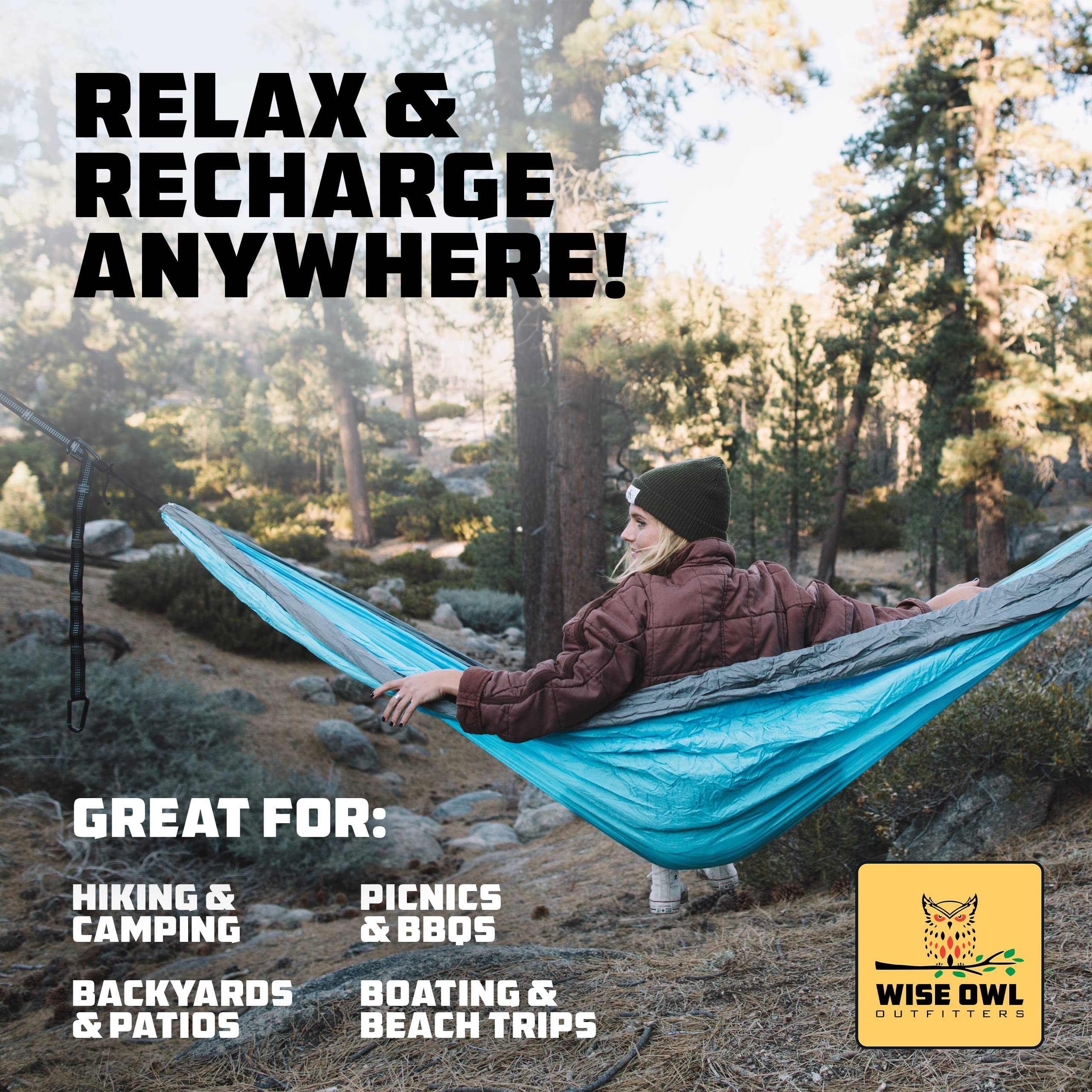 Wise Owl Outfitters hammock backyard-use shows versatile setup outdoors