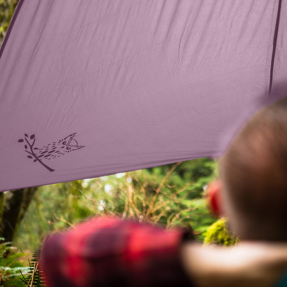 Wise Owl Outfitters hammock canopy provides shade during sunny camps