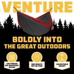 Wise Owl Outfitters hammock carabiners illustrate sturdy hardware supporting 400 lb capacity