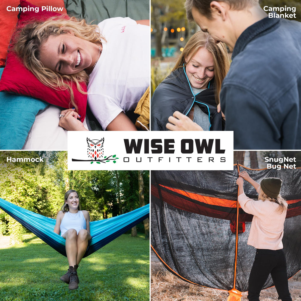 Wise Owl Hammock Chair close-up shows integrated cup holder