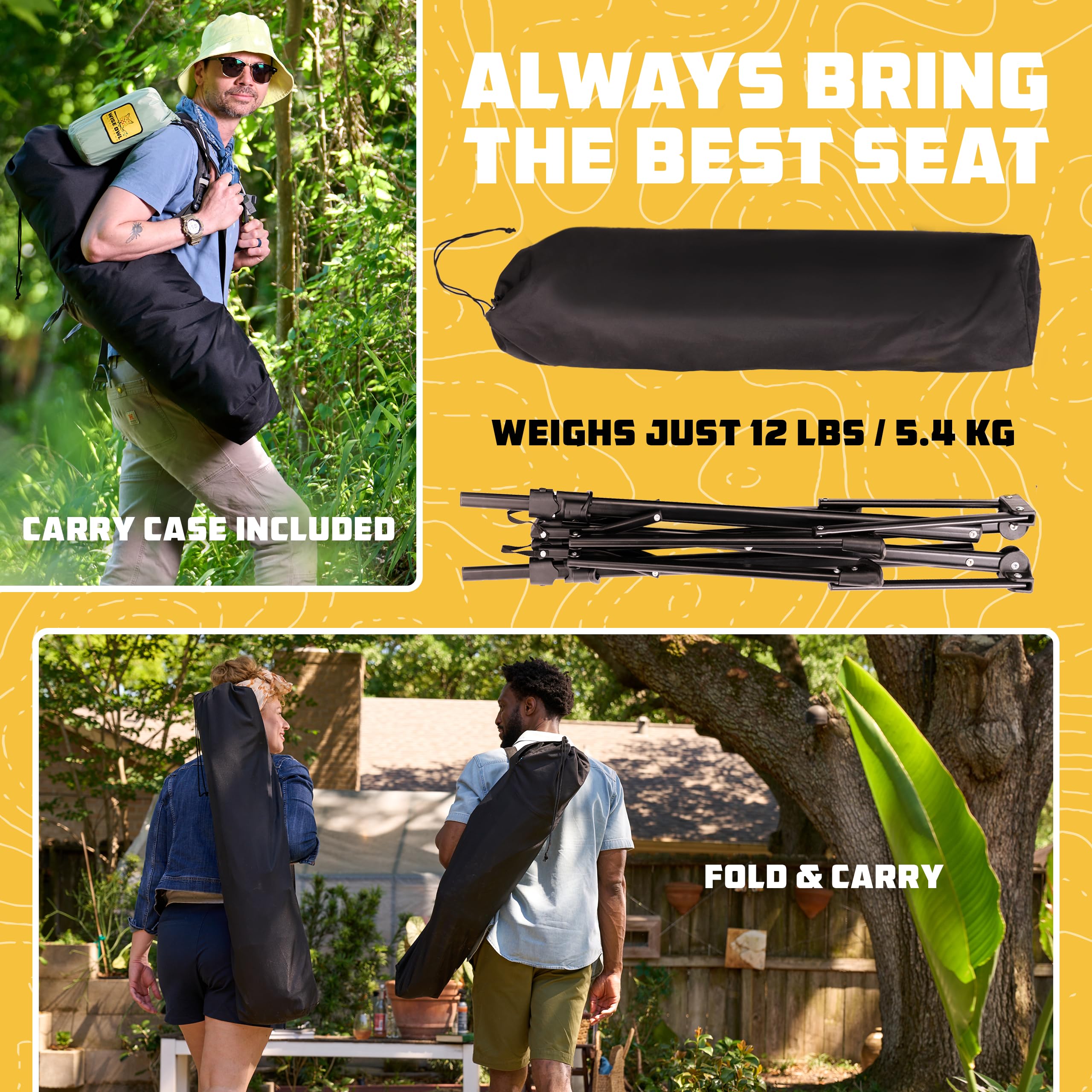 Wise Owl Outfitters Hammock Chair durable ground performance on uneven terrain